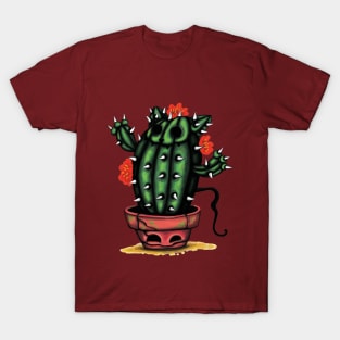 Flower cactus cat T-Shirt